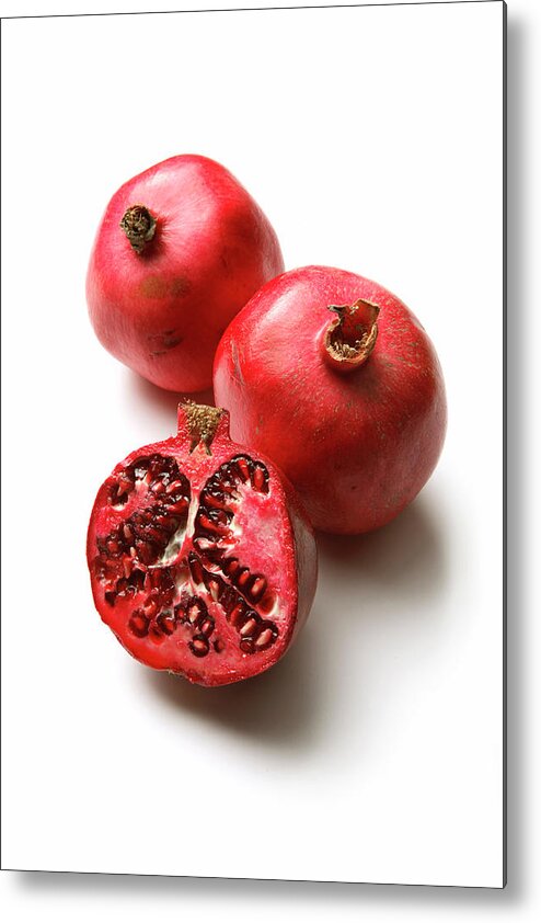 Vitamin C Metal Print featuring the photograph Fruit Pomegranate by Floortje
