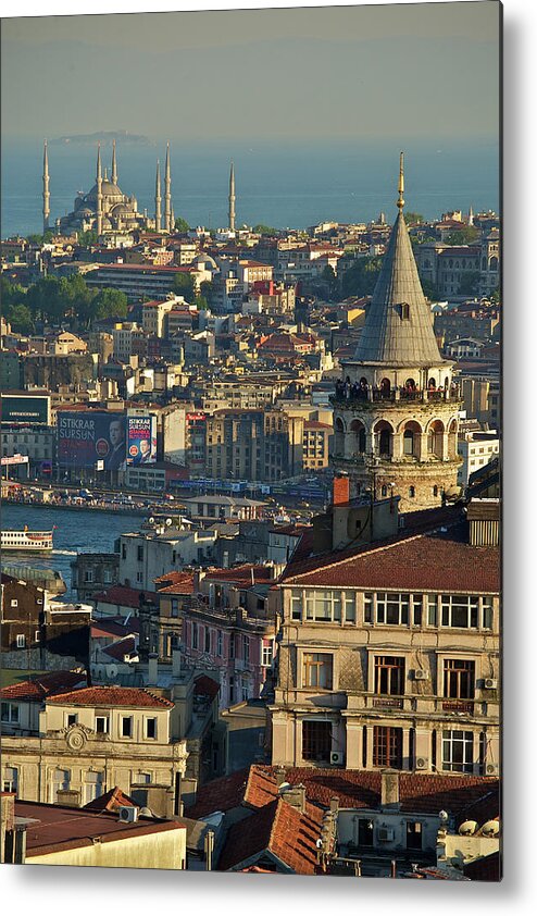 Istanbul Metal Print featuring the photograph Galata Tower by Photo By Bernardo Ricci Armani