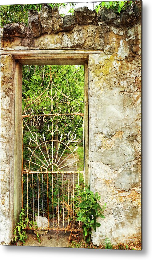 Tranquility Metal Print featuring the photograph Garden Gate by © Brigitte Smith