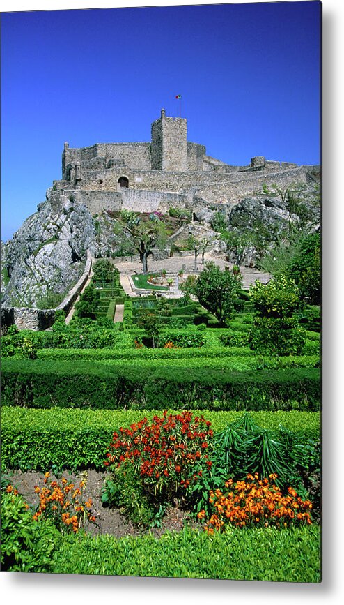 Marvao Metal Print featuring the photograph Gardens And Castelo Of Marvao, Low by Anders Blomqvist