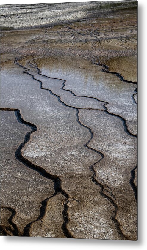 Yellowstone Metal Print featuring the photograph Geyser trails by Patricia Dennis