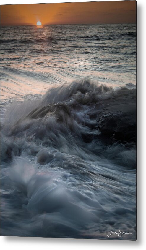 Beach Metal Print featuring the photograph Ghostly Water by Aaron Burrows