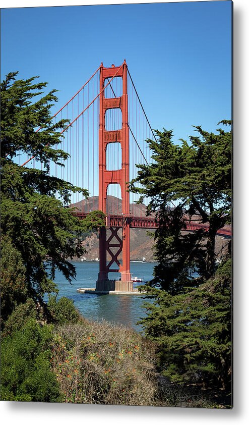 Landscape Metal Print featuring the photograph Golden Gate Tower by Gary Geddes