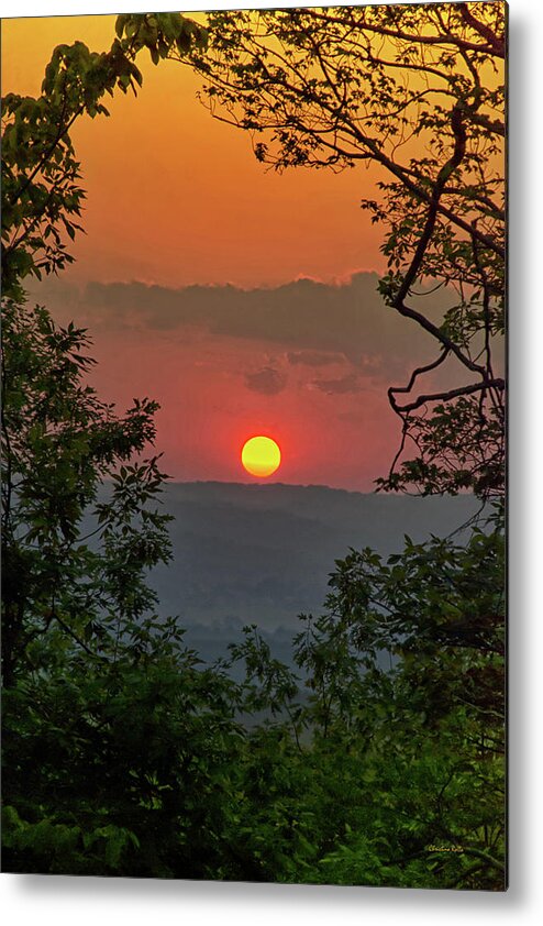 Sunset Metal Print featuring the photograph Golden Glow Sunset Landscape by Christina Rollo