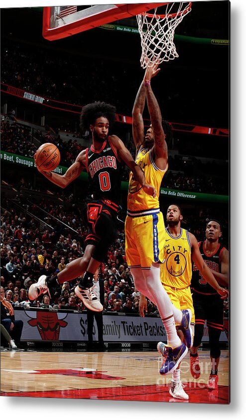 Coby White Metal Print featuring the photograph Golden State Warriors V Chicago Bulls by Jeff Haynes