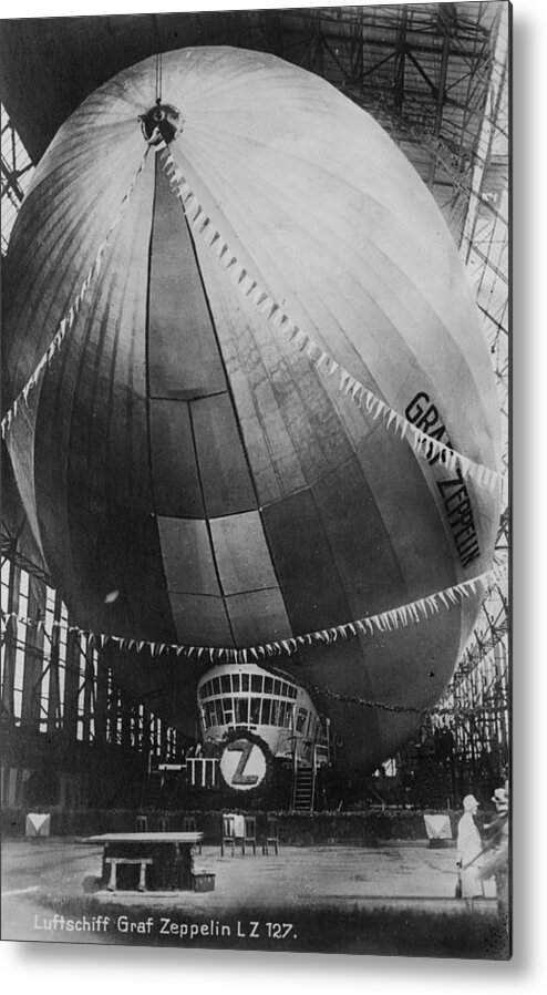 Finance Metal Print featuring the photograph Graf Zeppelin by Fox Photos