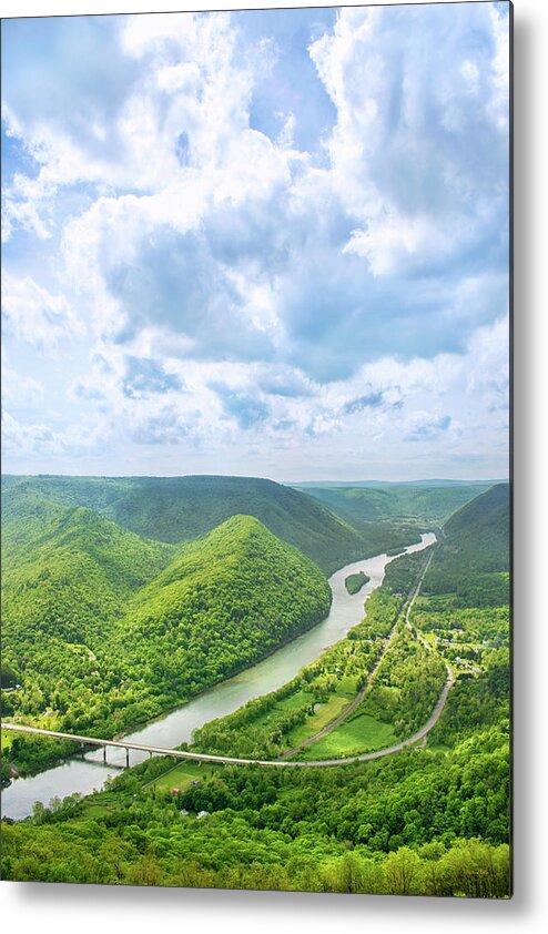 Hyner View Metal Print featuring the photograph Hyner View Pennsylvania by Christina Rollo