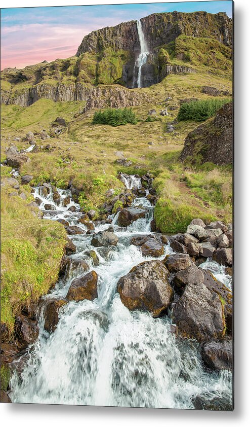 Iceland Metal Print featuring the photograph Iceland Waterfall by David Letts