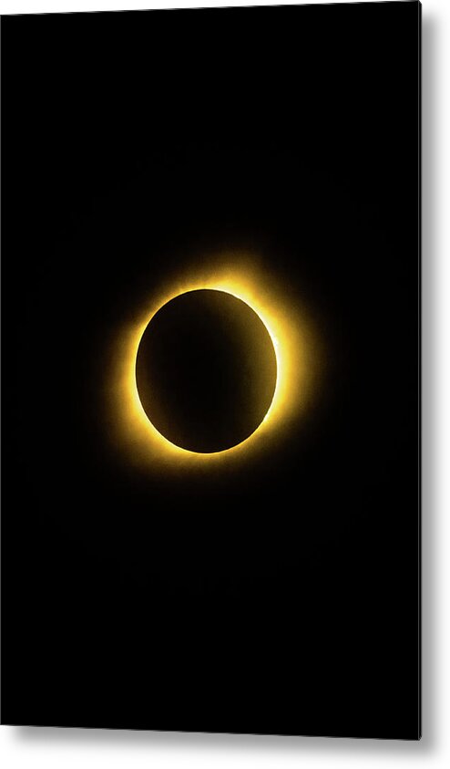 America Metal Print featuring the photograph In The Path of Totality - Total Solar Eclipse 8.21.2017 - Orange Fire by Gregory Ballos