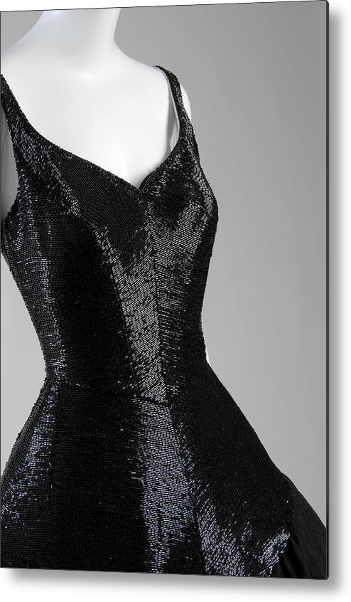 1950-1959 Metal Print featuring the photograph Infanta Evening Dress by Chicago History Museum