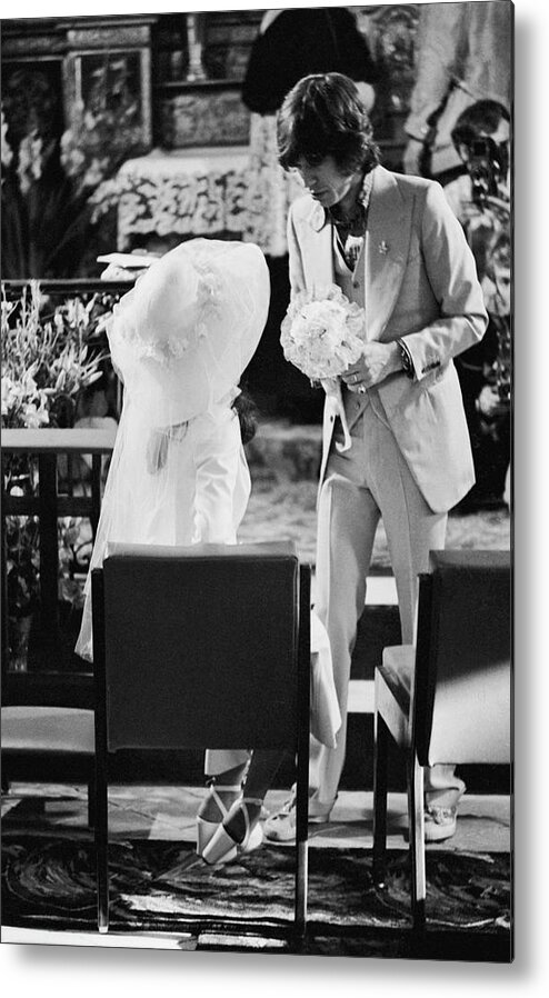 Rock Music Metal Print featuring the photograph Jaggers Wedding Day by Reg Lancaster