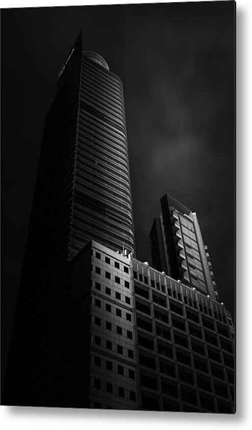 Architecture Metal Print featuring the photograph Jakarta Architecture by Agrandaiz Ramana Harahap