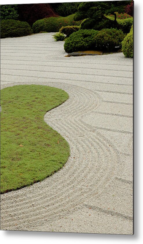 Silence Metal Print featuring the photograph Japanese Zen Garden by Picmax