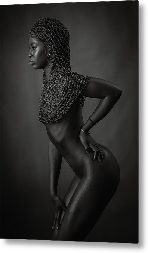 Chainmail Metal Print featuring the photograph Jess by Ross Oscar