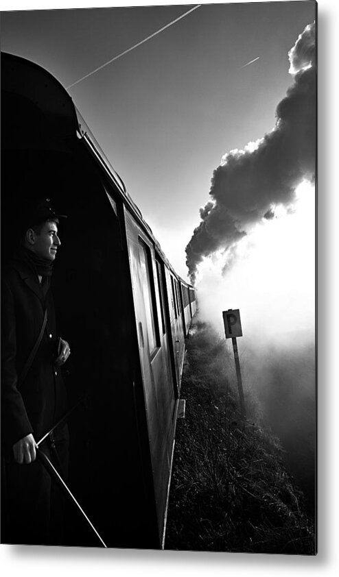 Smoke Metal Print featuring the photograph Journey To The Past by Arnd Gottschalk