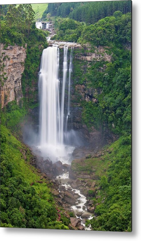 Africa Metal Print featuring the photograph Karkloof Falls Plunging 88 Metres by Roger De La Harpe