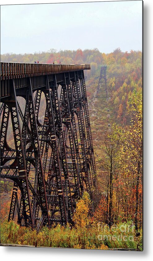 Kinzua Metal Print featuring the photograph Kinzua Railroad Viaduct 2655 by Jack Schultz
