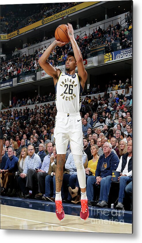 Jeremy Lamb Metal Print featuring the photograph La Clippers V Indiana Pacers by Ron Hoskins