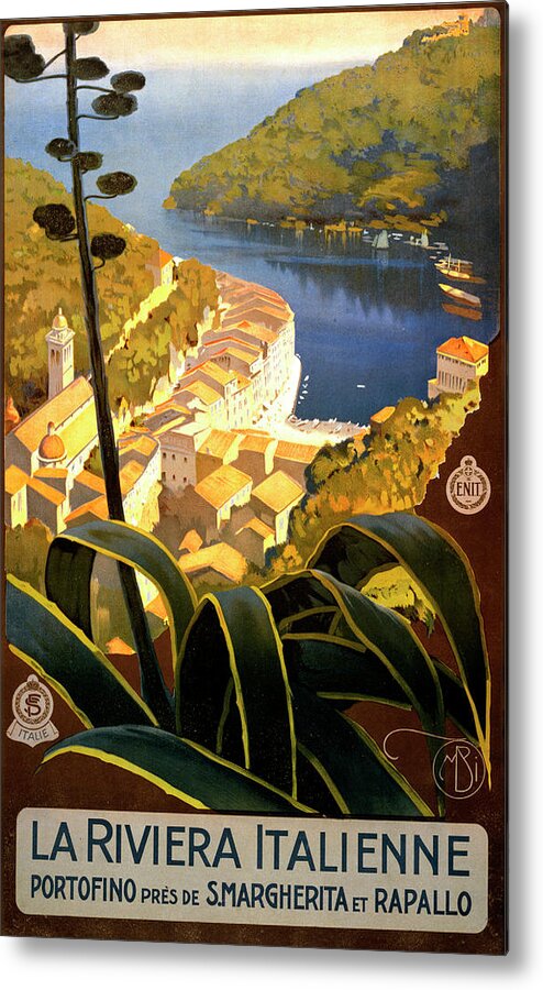 Scenics Metal Print featuring the photograph La Riviera Italienne Poster by Graphicaartis