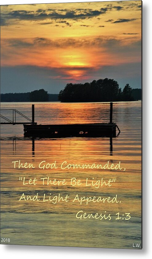 Let There Be Light Metal Print featuring the photograph Let There Be Light by Lisa Wooten