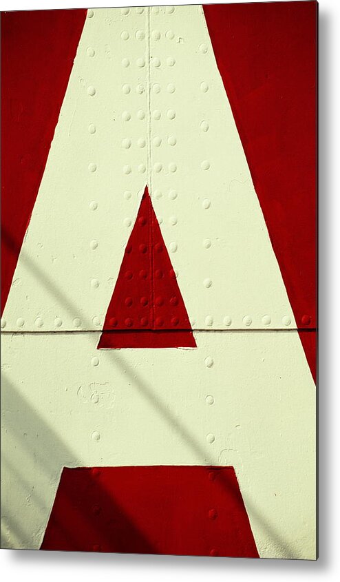 Baltimore Metal Print featuring the photograph Letters On Lightship, Detail by Harvey Lloyd