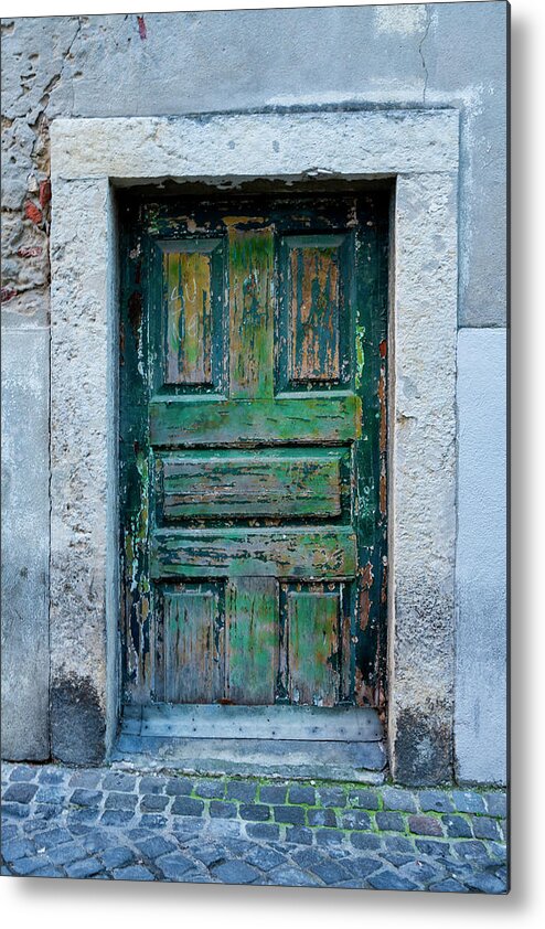 Lisbon Door 4 Metal Print featuring the photograph Lisbon Door 4 by Michael Blanchette Photography