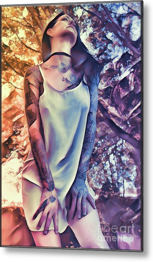 Dark Metal Print featuring the digital art Long For You by Recreating Creation