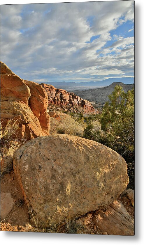 Colorado National Monument Metal Print featuring the photograph Looking East from Rim Rock Drive by Ray Mathis
