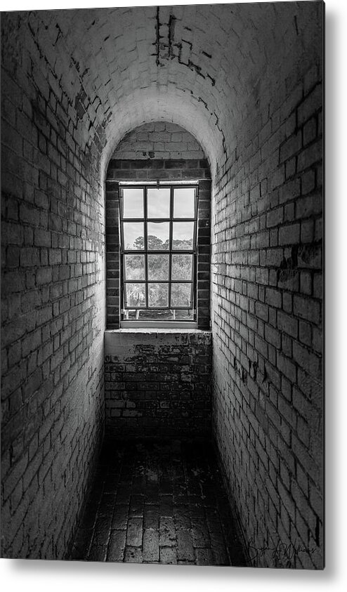 Window Metal Print featuring the photograph Looking Out by Bryan Williams