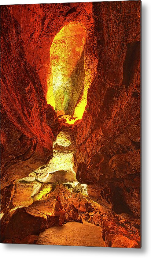 Scenics Metal Print featuring the photograph Los Verdes Cave In Lanzarote by Gonzalo Azumendi