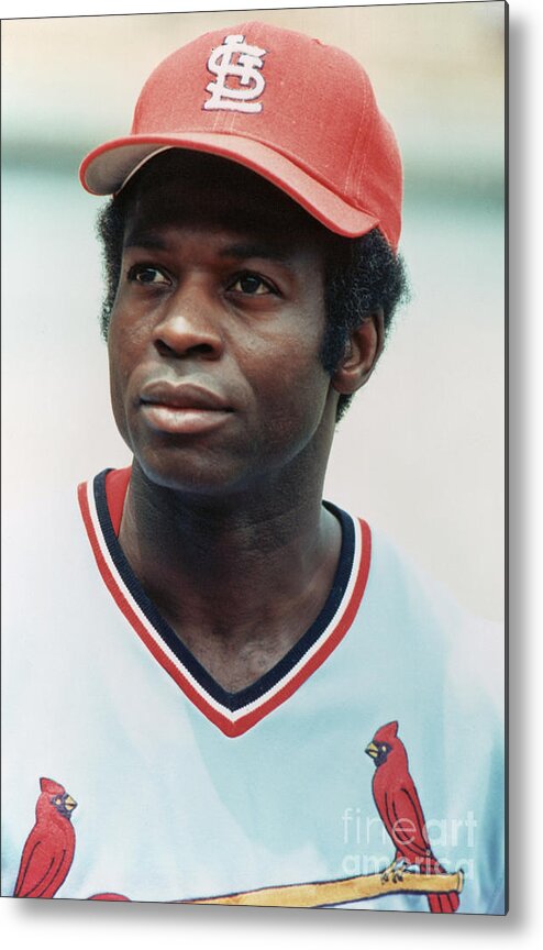 St. Louis Cardinals Metal Print featuring the photograph Lou Brock by Rich Pilling