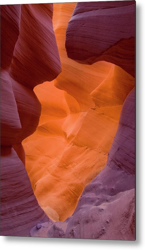 Tranquility Metal Print featuring the photograph Lower Antelope Slot Canyon, Page Arizona by Russell Burden