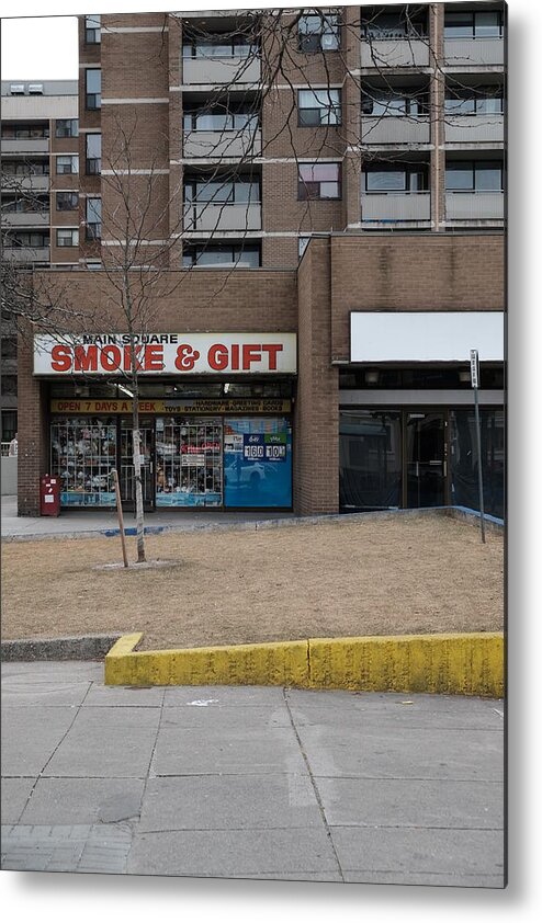 Urban Metal Print featuring the photograph Main Square Smoke And Gift by Kreddible Trout