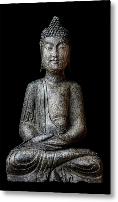 Statue Metal Print featuring the photograph Meditating Buddha by T.light