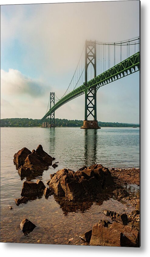 Providence Metal Print featuring the photograph Mount Hope Bridge III Color by David Gordon