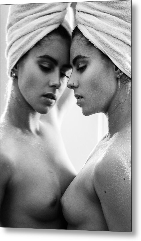 Nude Metal Print featuring the photograph My Home, My Freedom by Martin Krystynek Qep