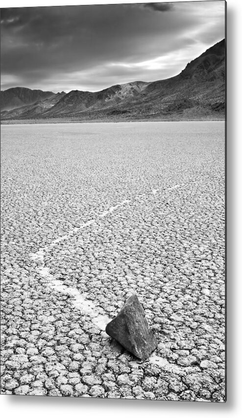Scenics Metal Print featuring the photograph Mysterious Moving Rocks At The by Enrique R. Aguirre Aves