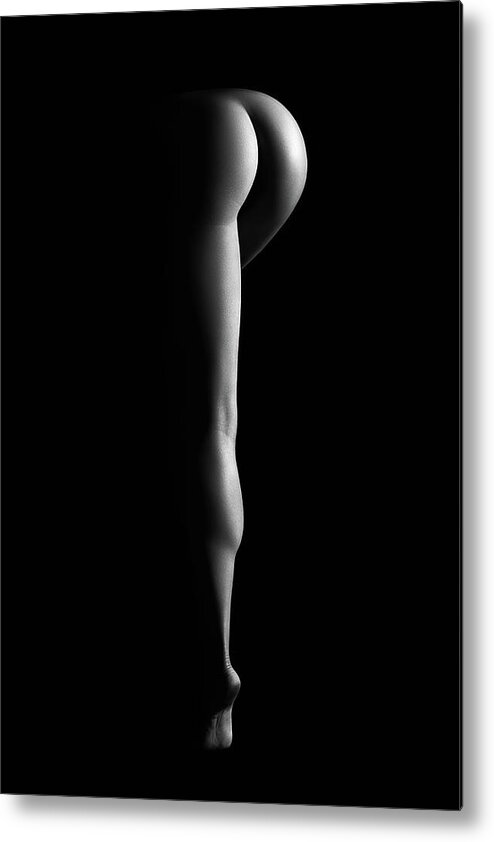 Woman Metal Print featuring the photograph Nude woman bodyscape 38 by Johan Swanepoel