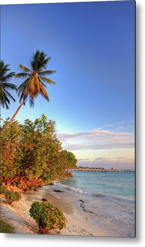 Scenics Metal Print featuring the photograph Oistins Beach, Barbados by Michele Falzone