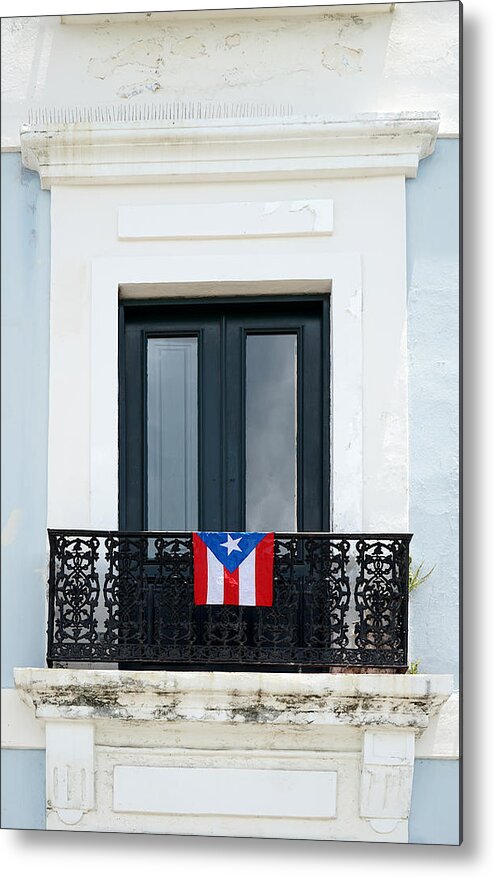 Richard Reeve Metal Print featuring the photograph Old San Juan - Window by Richard Reeve