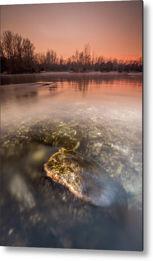 River Metal Print featuring the photograph Other side of sunrise by Davorin Mance
