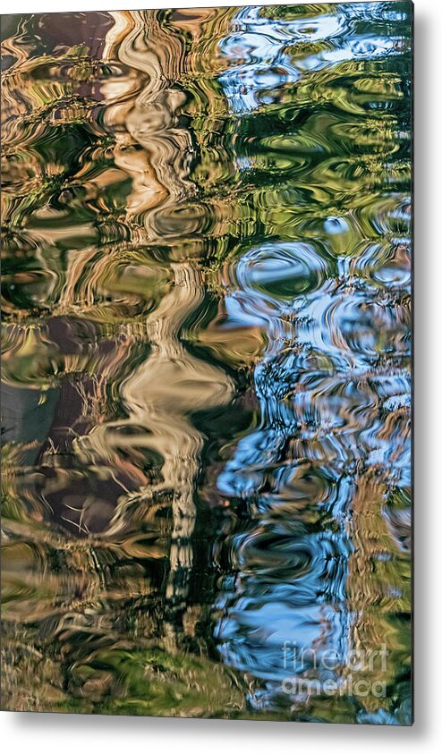 Abstract Metal Print featuring the photograph Palace Reflections #2 by Kate Brown