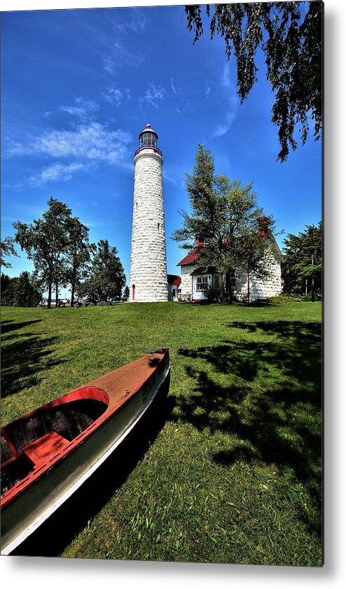 Point Clark Lighthouse Metal Print featuring the photograph Point Clark by Karl Anderson