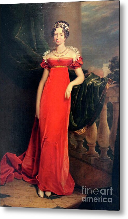 People Metal Print featuring the drawing Portrait Of The Grand Duchess Maria by Print Collector