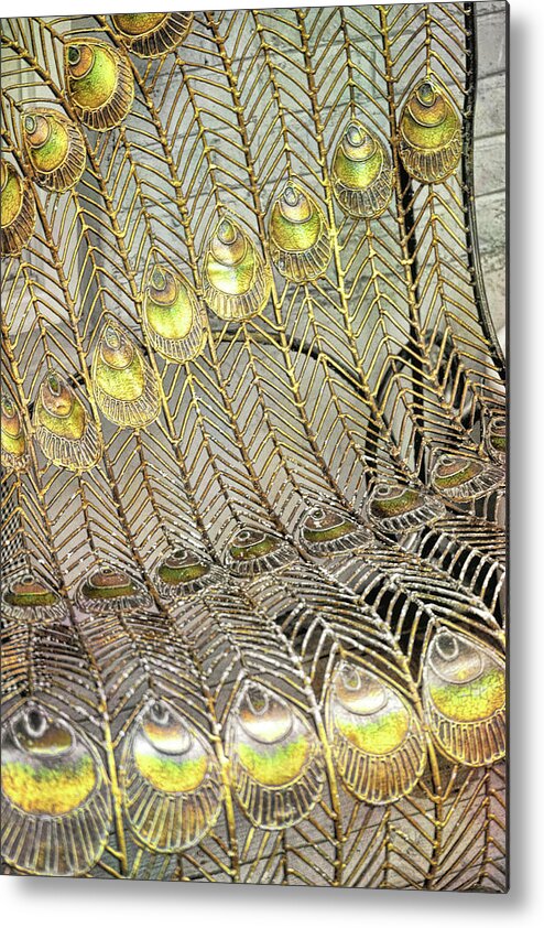 Art Metal Print featuring the photograph Pure Peacock by JAMART Photography