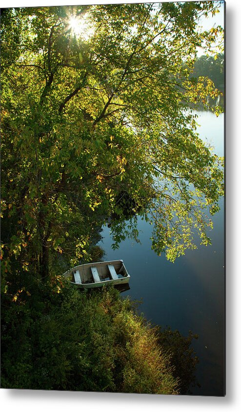 Morning Awaits Metal Print featuring the photograph Quietly Waiting by Karol Livote