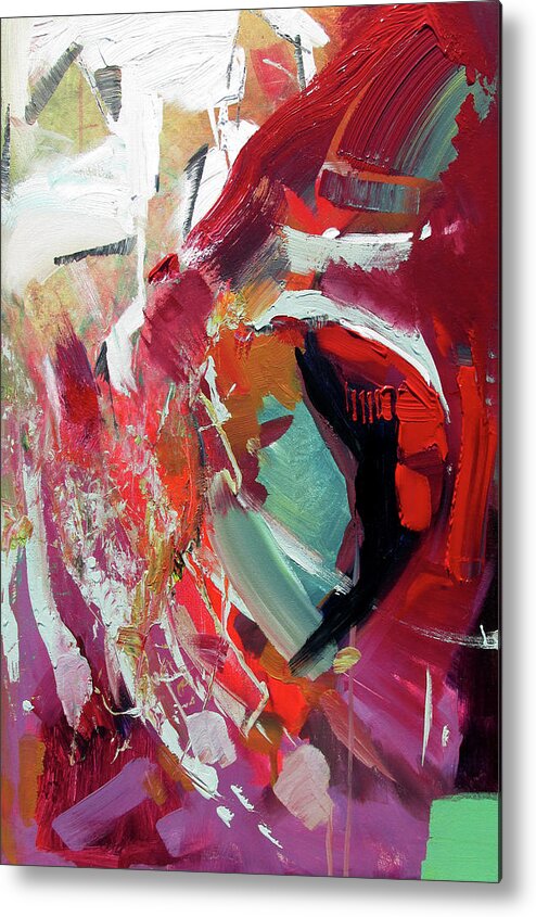  Metal Print featuring the painting RED by John Gholson