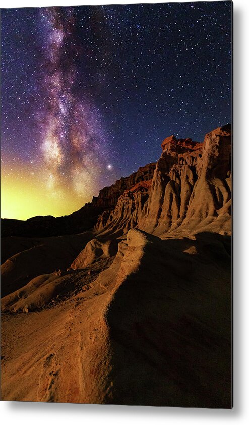 Milkyway Metal Print featuring the photograph Red Rock by Tassanee Angiolillo