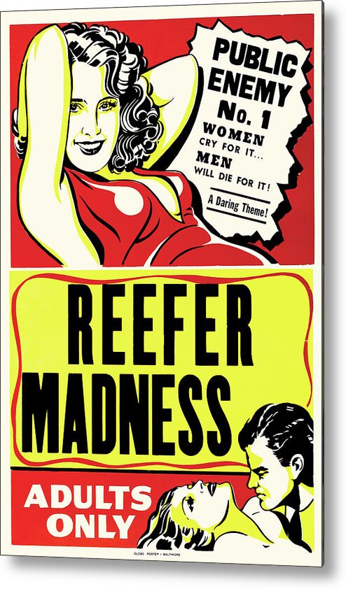 Drug Metal Print featuring the painting Reefer Madness by Unknown
