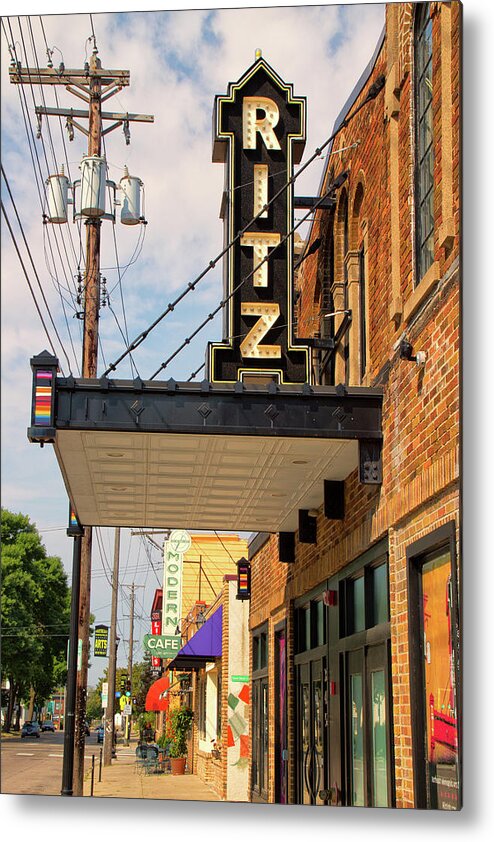 In Focus Metal Print featuring the photograph Ritz Theater by Nancy Dunivin